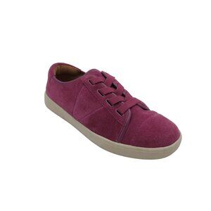 VIONIC Women's Berry Purple Slip-on Jean Suede Sneakers 6.5 Elastic Laces